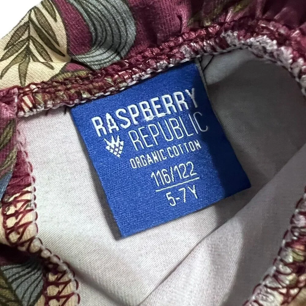 Raspberry Republic 116/122 (5-7Y) Organic Unicorn Crew Dress
